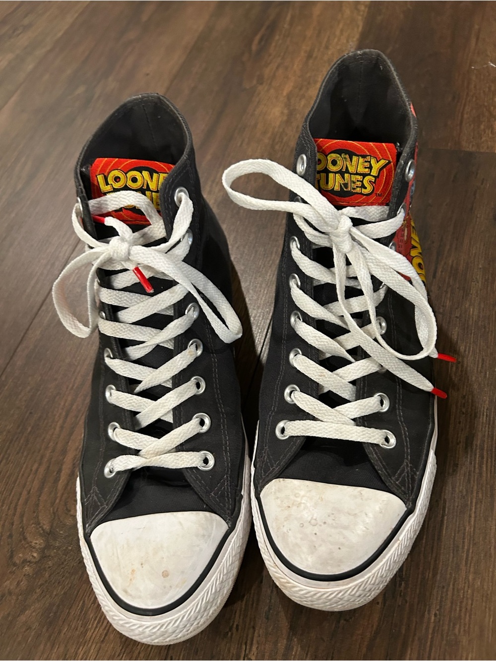 Converse Black & White Looney Tunes High Top Sneakers